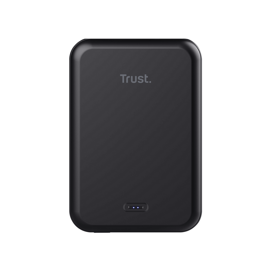 Power Bank Trust Magnética 5000 mAh Negro, 24877