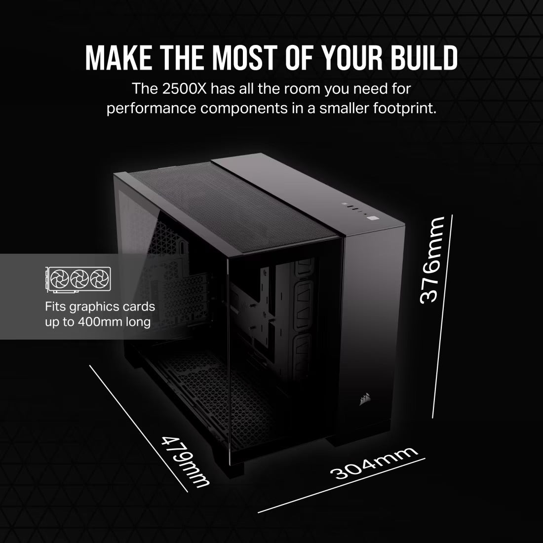 Corsair Case 2500X Media Torre Black, CC-9011265-WW