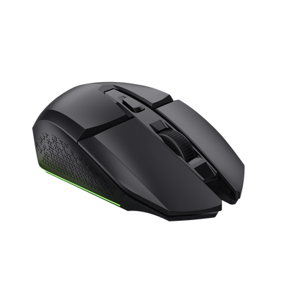 Vista posterior mouse Trust GXT 110 Felox gaming inalámbrico recargable