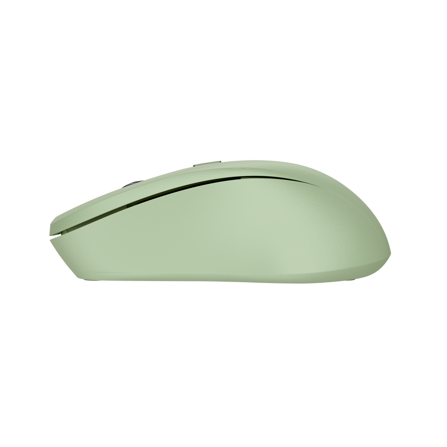 Mouse Trust Mydo inalámbrico vista trasera con interruptor encendido apagado