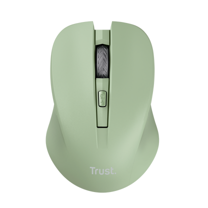 Mouse Trust Mydo silencioso verde 25042 vista frontal completa