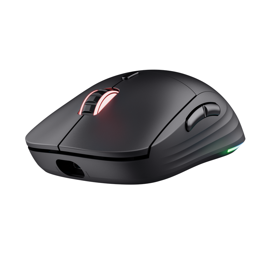 Parte superior del mouse gaming Trust GXT 927 Redex+ con rueda scroll y botones