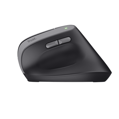 Mouse Trust Bayo II inalámbrico detalle de botones laterales para pulgar