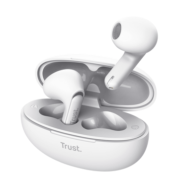 Vista frontal audífonos Trust Yavi Bluetooth cancelación ruido