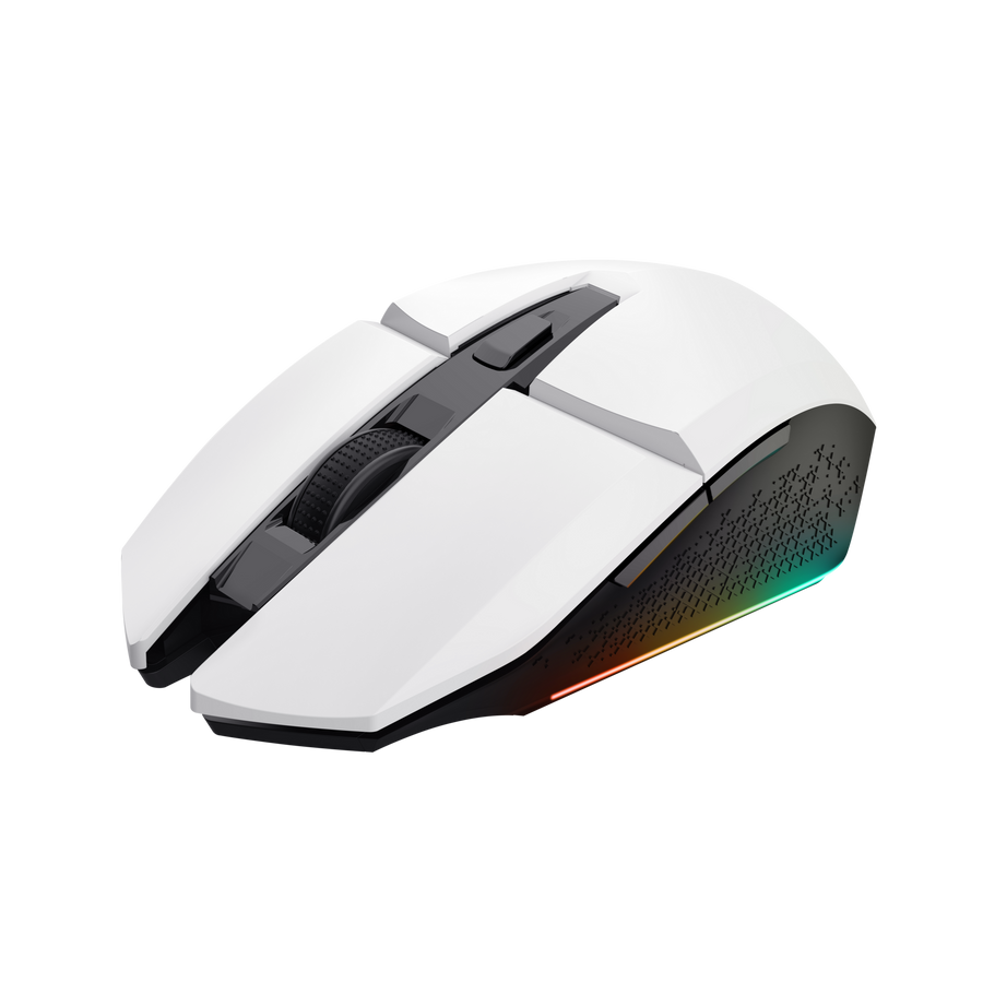 Embalaje y contenido completo del kit Trust Gaming GXT 794W blanco
