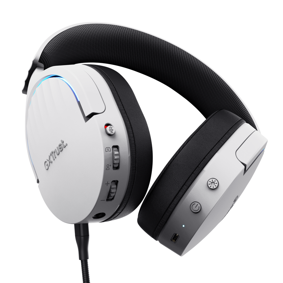 Puerto de carga headset Trust GXT 491W Fayzo gaming blanco