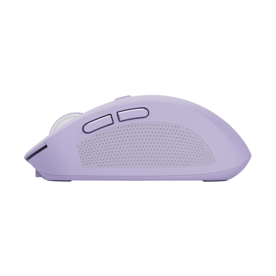 Mouse Trust Ozaa inalámbrico en ángulo mostrando diseño compacto