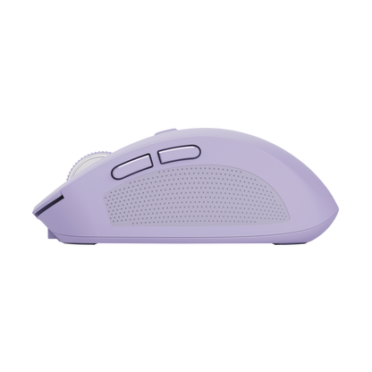 Mouse Trust Ozaa inalámbrico en ángulo mostrando diseño compacto