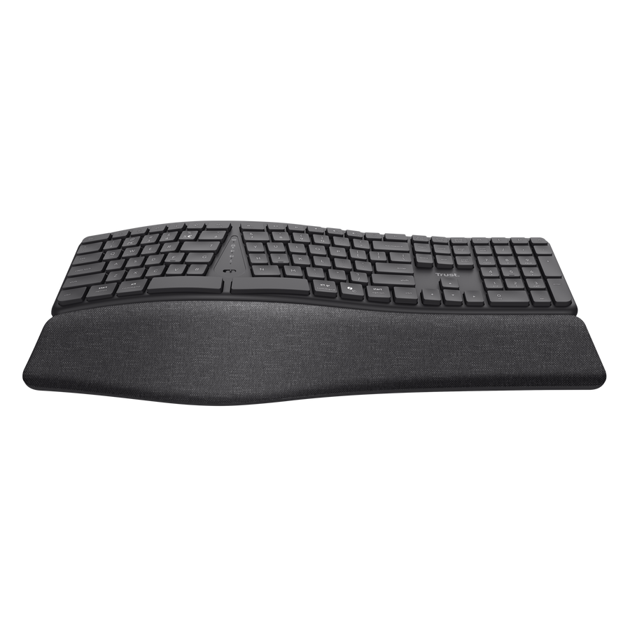 Patas ajustables desplegables del teclado Trust Keyra para ergonomía
