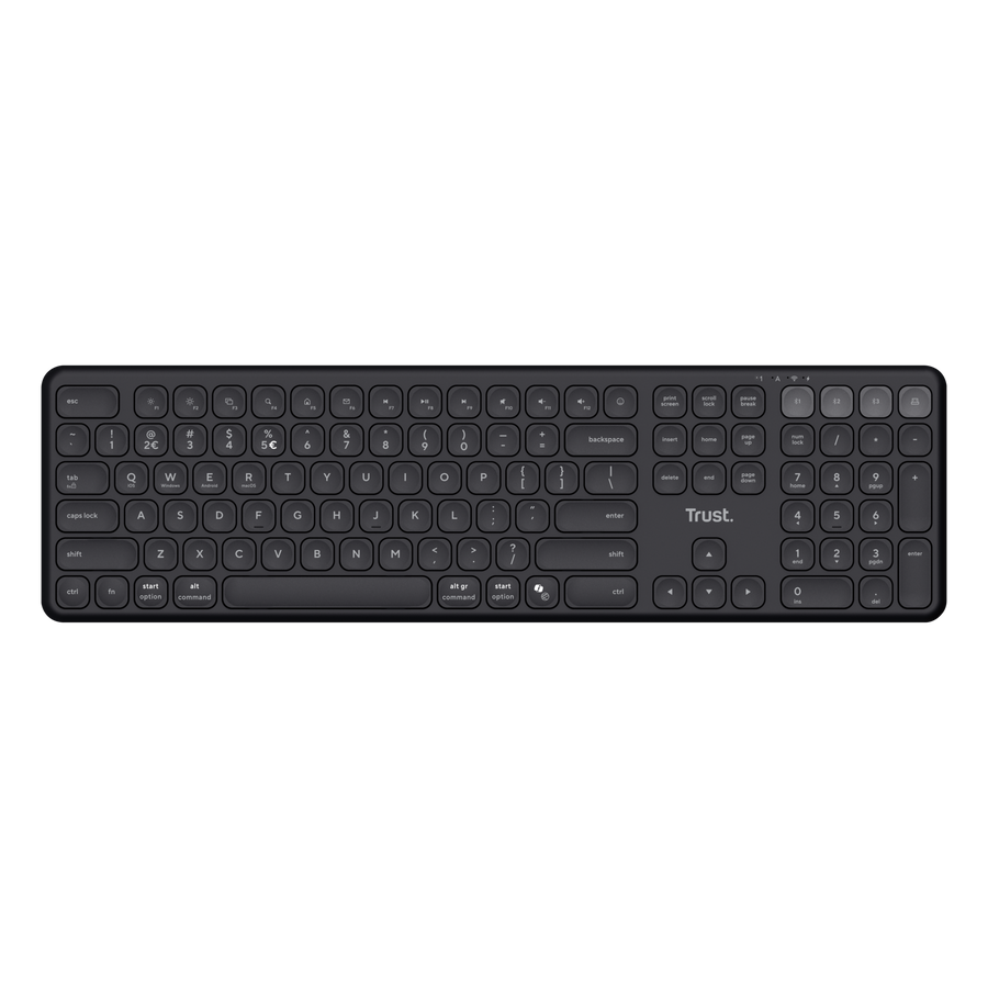 Trust Vaiya teclado inalambrico multidispositivo negro - 25635