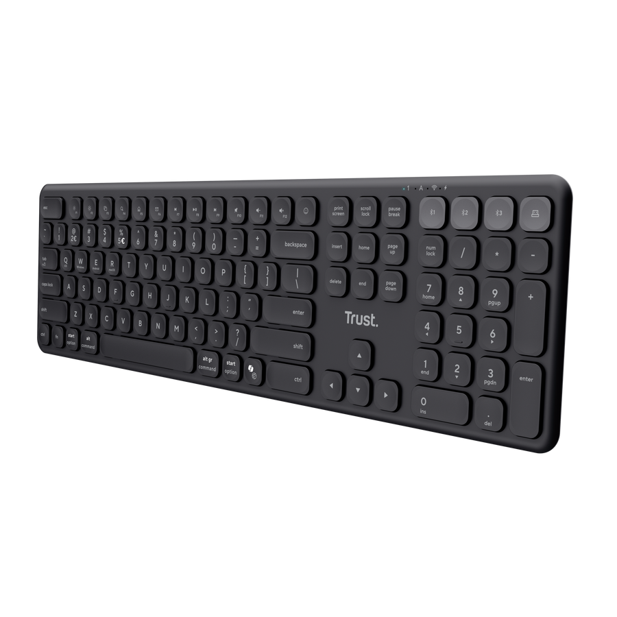 Trust Vaiya teclado inalambrico multidispositivo negro - 25635