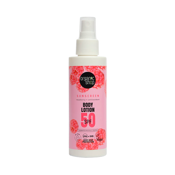 Organic Shop Loción corporal protección solar FPS 50 150ml