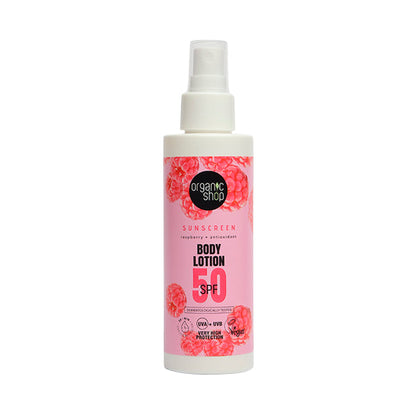 Organic Shop Loción corporal protección solar FPS 50 150ml