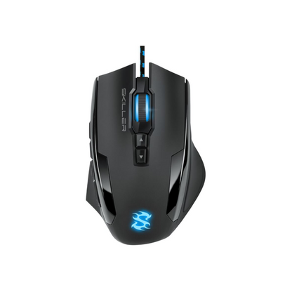 Mouse Gaming RGB Sharkoon Skiller SGM1 | Alámbrico | Sensor Láser 16000 DPI | Personalizable | Negro