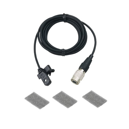 Audio-Technica MT830cW micrófono de solapa omnidireccional negro