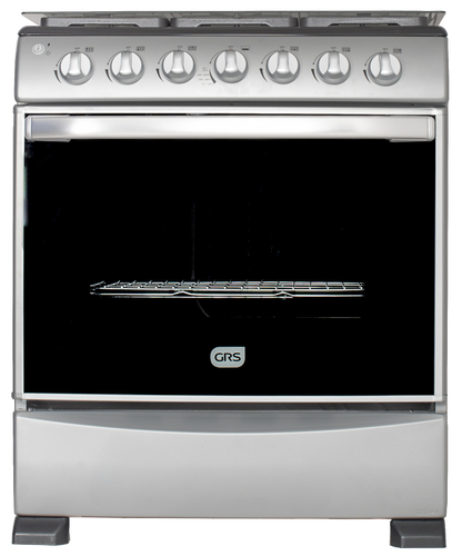 GRS Cocina de Gas 30" con 6 Quemadores Sellados y Encendido Eléctrico, GSG30L4X0