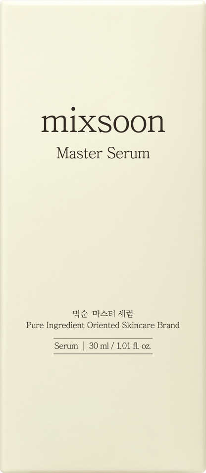 Mixsoon Master Serum 30ml - frasco sobre fondo blanco