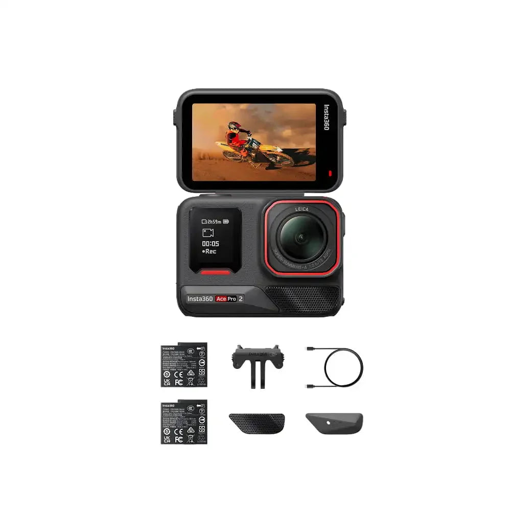 Insta360 Cámara de Acción Hasta 8K con 2 Baterías, Ace Pro 2