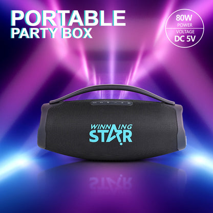 Winning Star Parlante RGB Bluetooth 80W, ST-8102