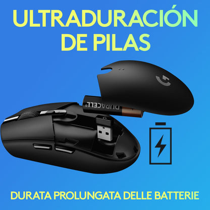 Logitech Mouse Gaming Inalámbrico LIGHTSPEED, G305