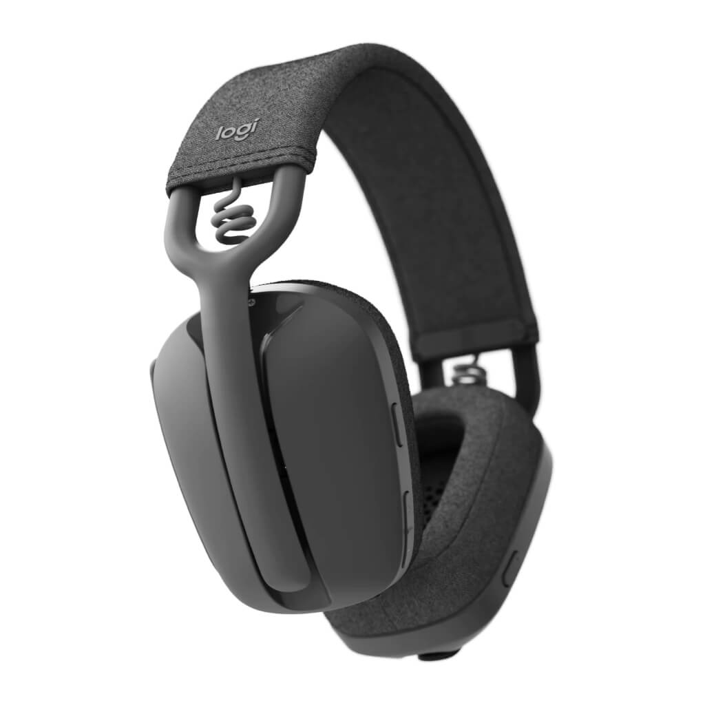 Logitech Zone Vibe 100 vista de perfil derecho con cable USB-C