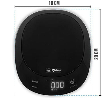 Rhino Báscula de Cocina Contra Agua 5 kg 1 g, BARAG-5
