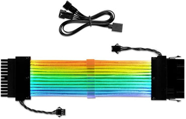 Cable de Extensión Sharkoon Shark XTend 24 | 24 pines | Fuente ATX | Gestión de cables | Negro