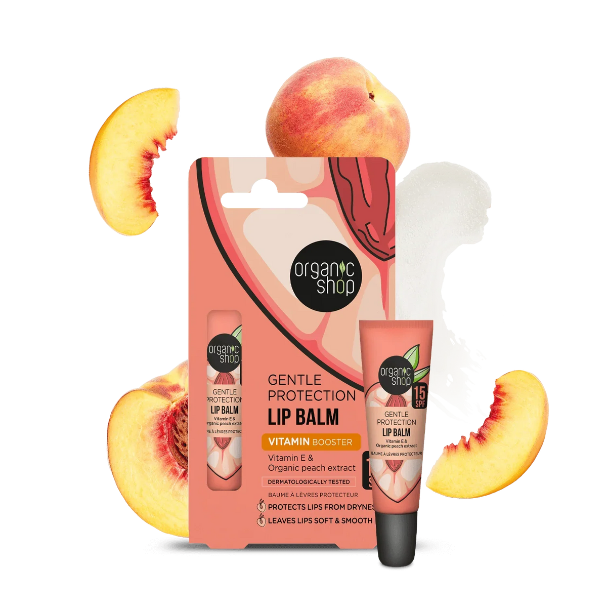 Organic Shop Bálsamo labial vitamina E SPF 15 10 ml