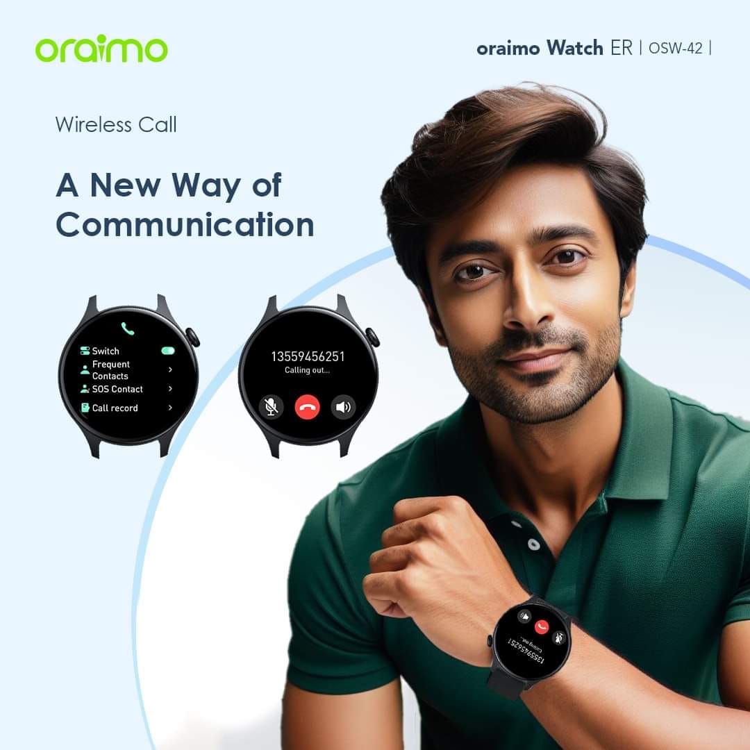 Smartwatch Oraimo Watch ER | OSW-42 | Bluetooth | Monitoreo de Salud