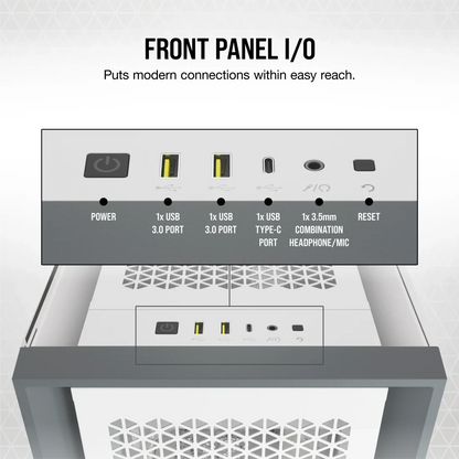 Corsair Case 5000D Airflow ATX White, CC-9011211-WW