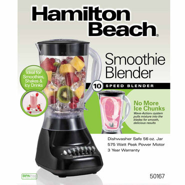 Hamilton Beach licuadora smoothie 50167G, empaque