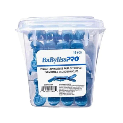 Pinzas Expandibles BaBylissPRO x16 | Para seccionar el cabello con firmeza y precisión profesional