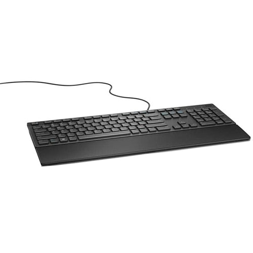 Teclado Dell KB216 - vista en ángulo del teclado alámbrico