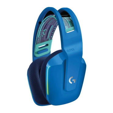 Vista lateral del Logitech G733 mostrando diseño ergonómico y ligero