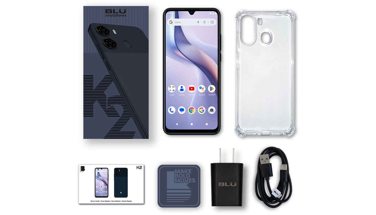 Blu Celular 6.88" HD+ 64GB Negro, K2