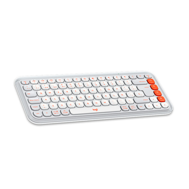 Teclado Logitech POP diseño compacto con teclas en español layout QWERTY