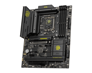 Slots de memoria DDR5 y conectores de alimentación MSI B860 TOMAHAWK