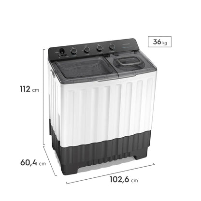 Frigidaire Lavadora Semiautomática de 20 kg Blanco FWTT20M4UBUZW