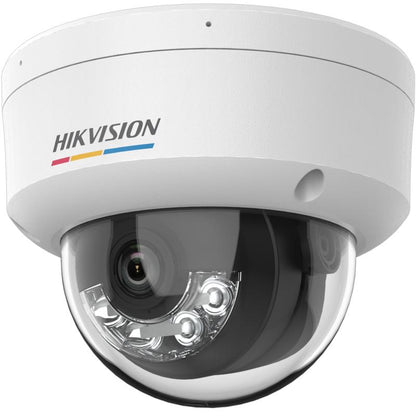 Cámara IP domo Hikvision DS-2CD1147G3-LIU vista inferior mostrando conexiones y montaje