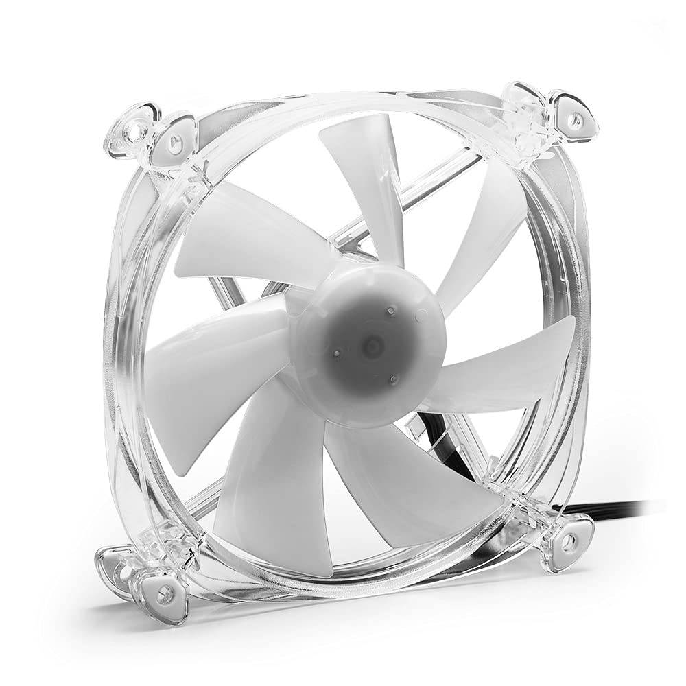 Abanico Sharkoon RGB Fan Disc PWM | 120mm | Iluminación RGB Direccionable | Conector PWM 4 pines | Ultra Silencioso