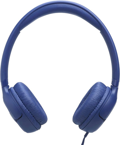 JBL Tune 530C USB-C Azul - detalle de la almohadilla y cable