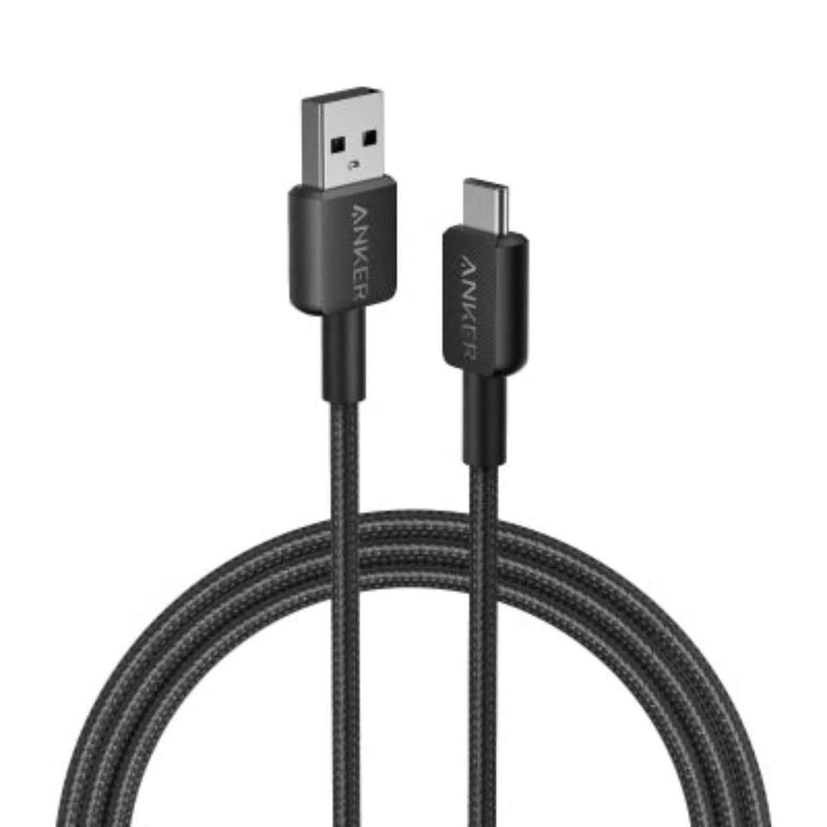 Anker Cable 322 USB-A a USB-C Trenzado 1.8 m Negro, A81H6