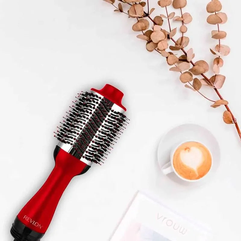Cepillo Secador Revlon One-Step Volumizer Titanium Rojo | Para dar volumen y brillo con tecnología avanzada
