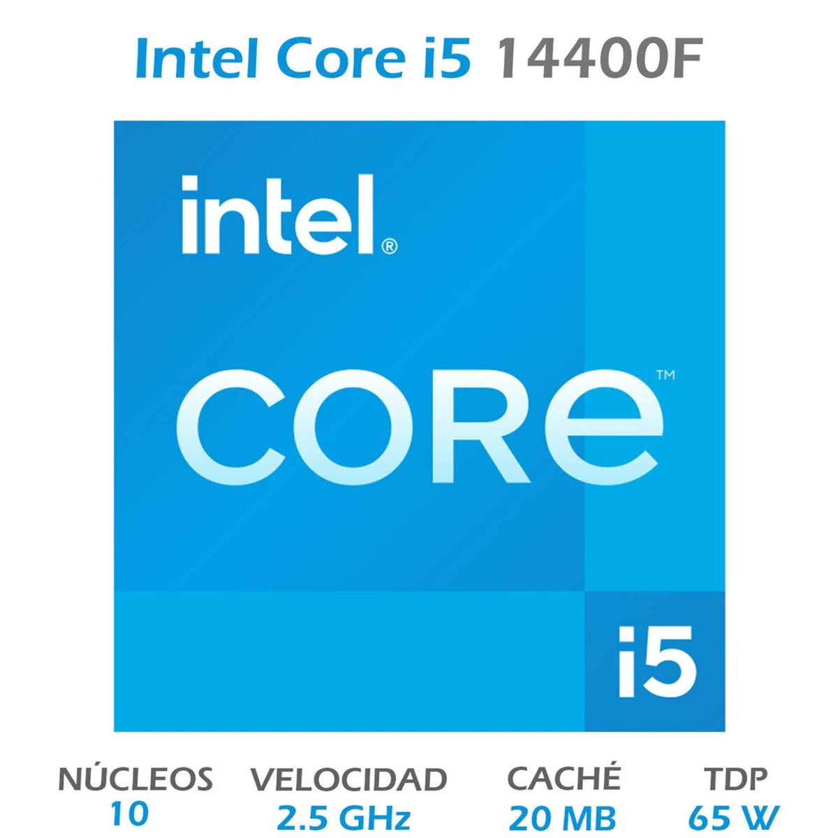 Procesador Intel Core i5-14400F | 14ª Gen | 4.7 GHz | LGA 1700