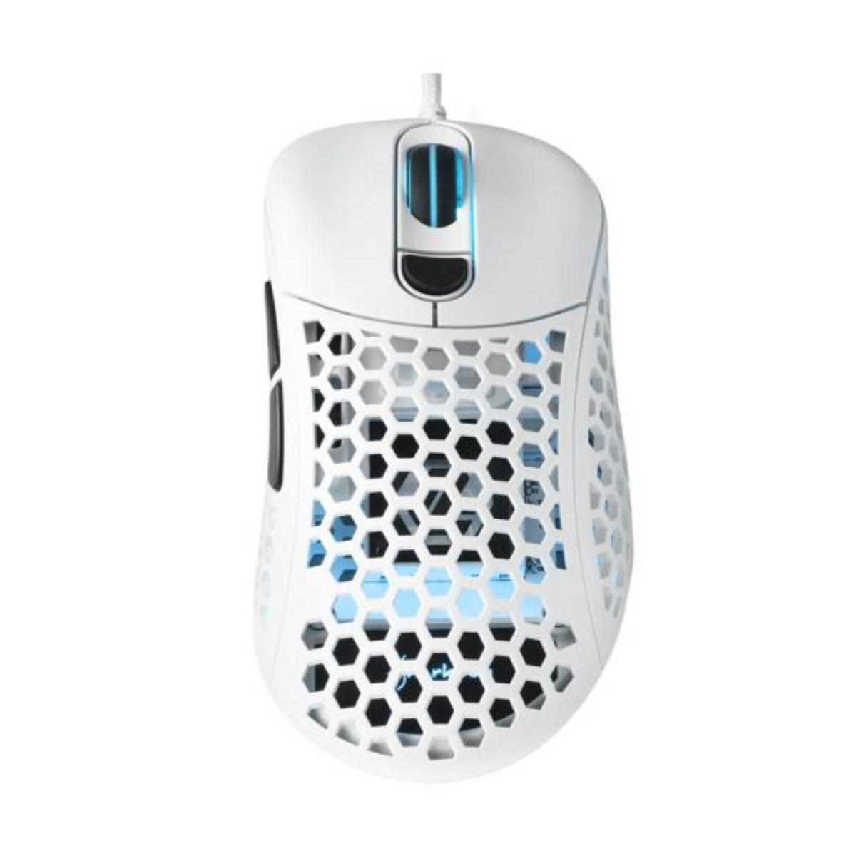 Mouse gaming Sharkoon Light² 200 RGB con carcasa perforada ultraligera vista frontal