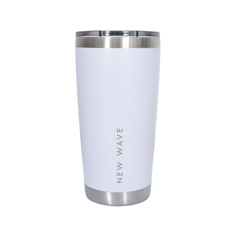 Comparativa de tamaño vaso termo New Wave 591ml con otros objetos