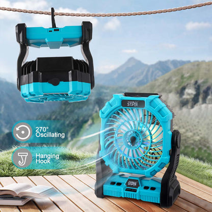 Winning Star Ventilador de Mesa Recargable 6W, ST-4069