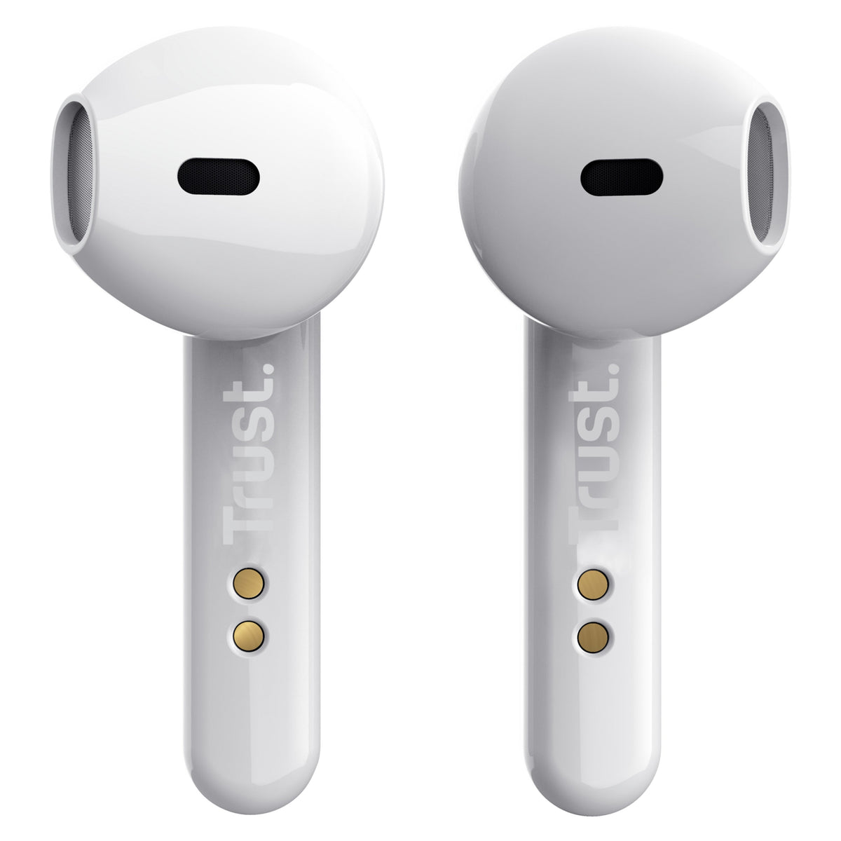 Audífonos Trust BT Control Táctil Blanco puerto de carga USB