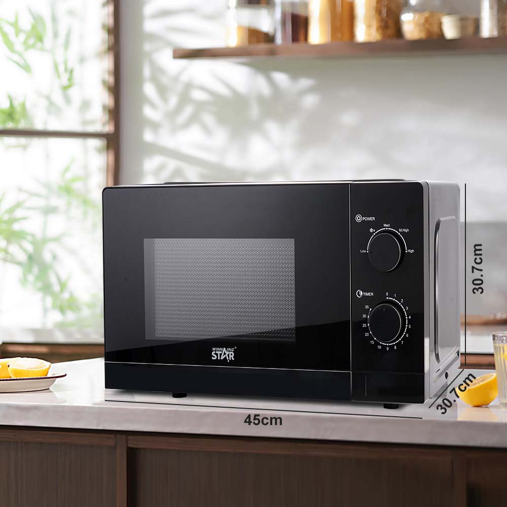 Winning Star Horno Microondas 700W 20L Negro, ST-2171