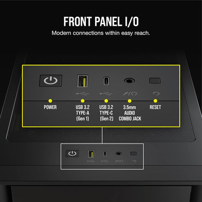 Corsair Case Gaming Blanco 4000D RGB Airflow, CC-9011241-WW
